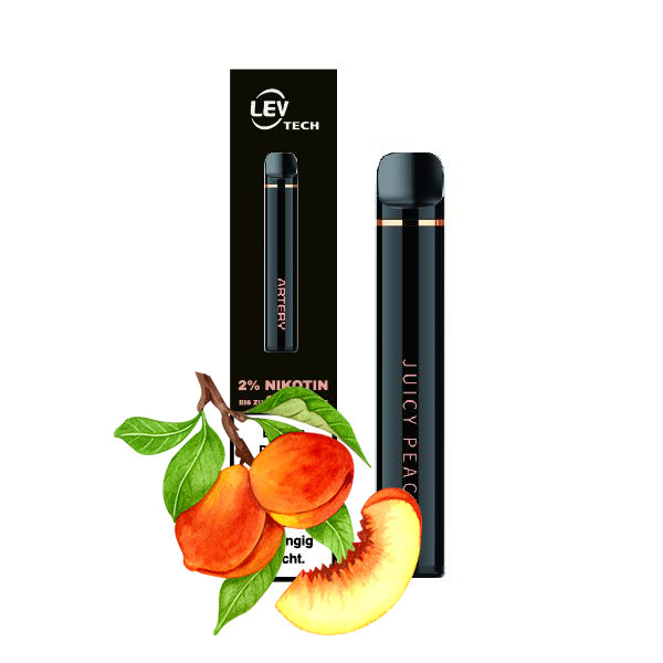 ARTERY ABAR 900 JUICY PEACH E-Shishas, 20mg Nikotin, Einweg-E-Zigarette, 900 Züge