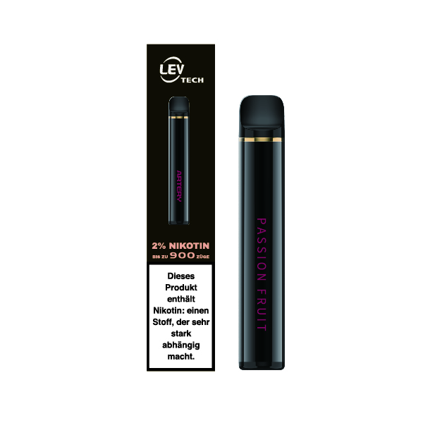 ARTERY ABAR 900  PASSION FRUIT E-Shishas, 20mg Nikotin, Einweg-E-Zigarette, 900 Züge 