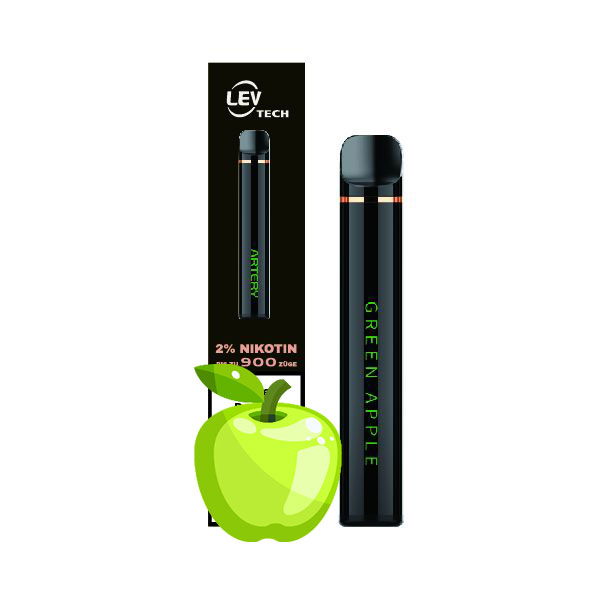 ARTERY ABAR 900 GREEN APPLE E-Shishas, 20mg Nikotin, Einweg-E-Zigarette, 900 Züge 