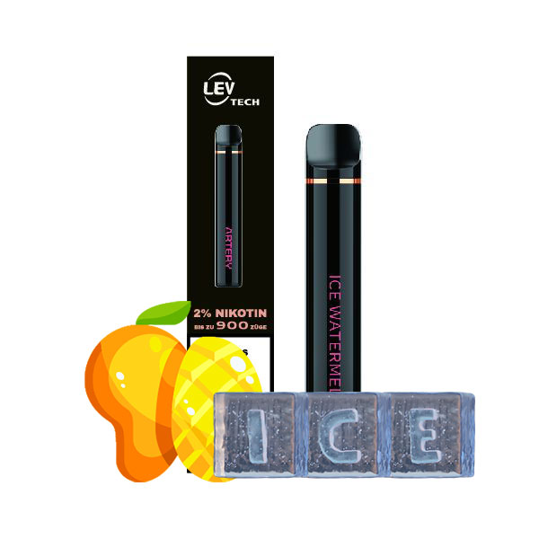 ARTERY ABAR 900 ICE MANGO E-Shishas, 20mg Nikotin, Einweg-E-Zigarette, 900 Züge