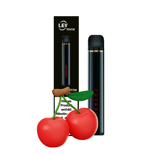 ARTERY ABAR 900 CHERRY E-Shishas, 20mg Nikotin, Einweg-E-Zigarette, 900 Züge 